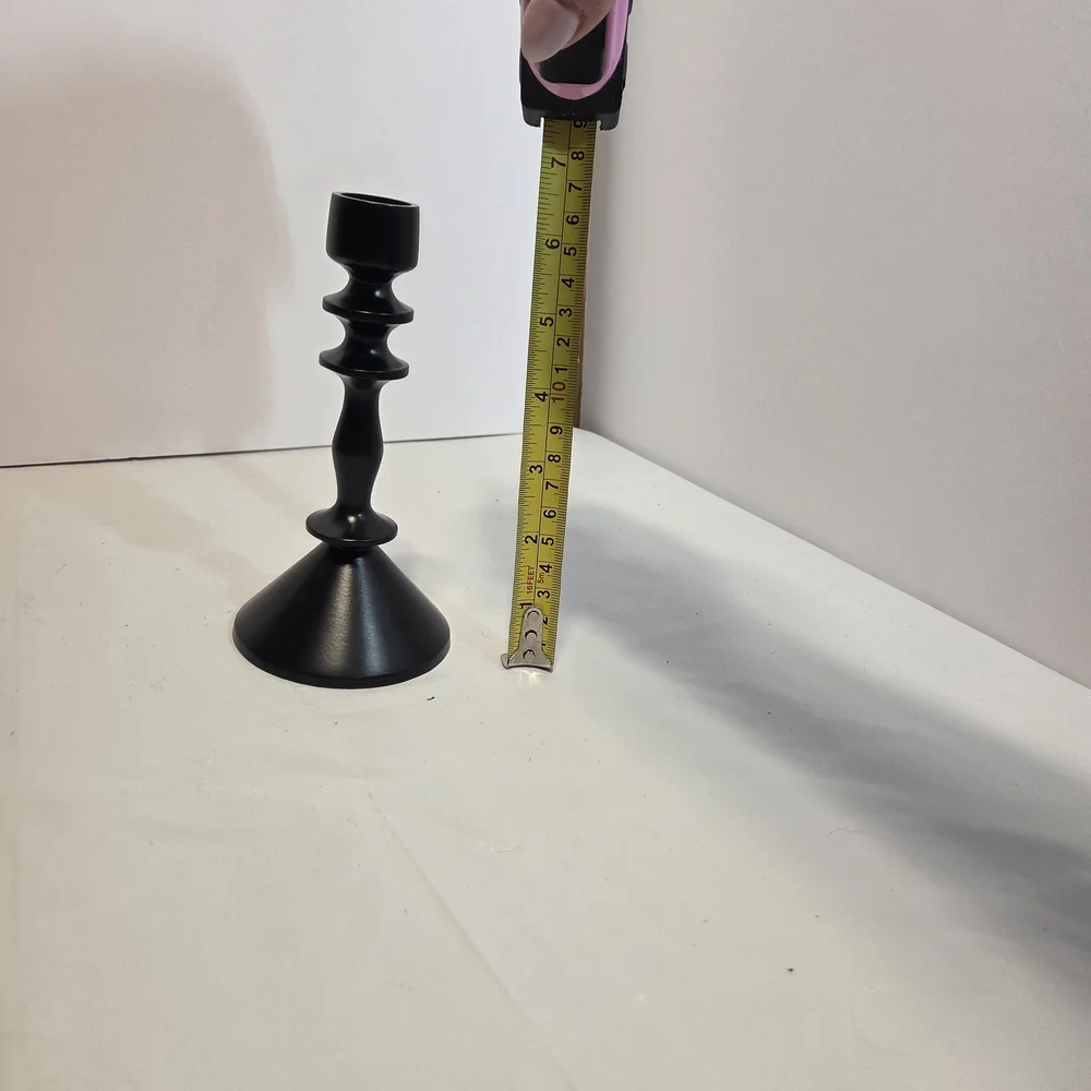 Target Black Sculpted Metal Candlestick